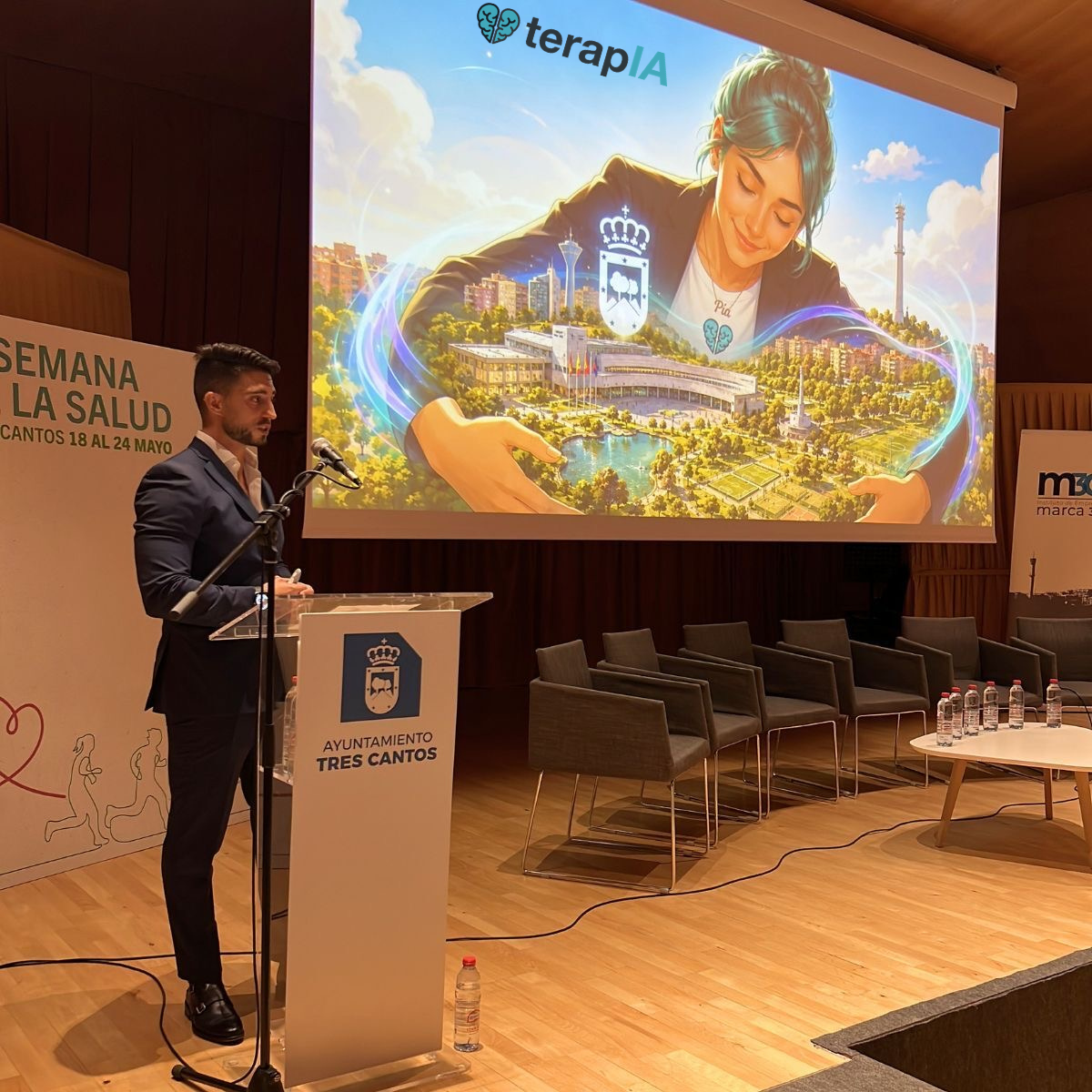 Presentación institucional de TerapIA en el Ayuntamiento de Tres Cantos.